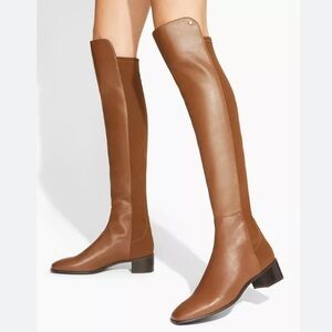 Stuart Weitzman City Mile Square toe Tall Over-the-Knee Leather Boot
